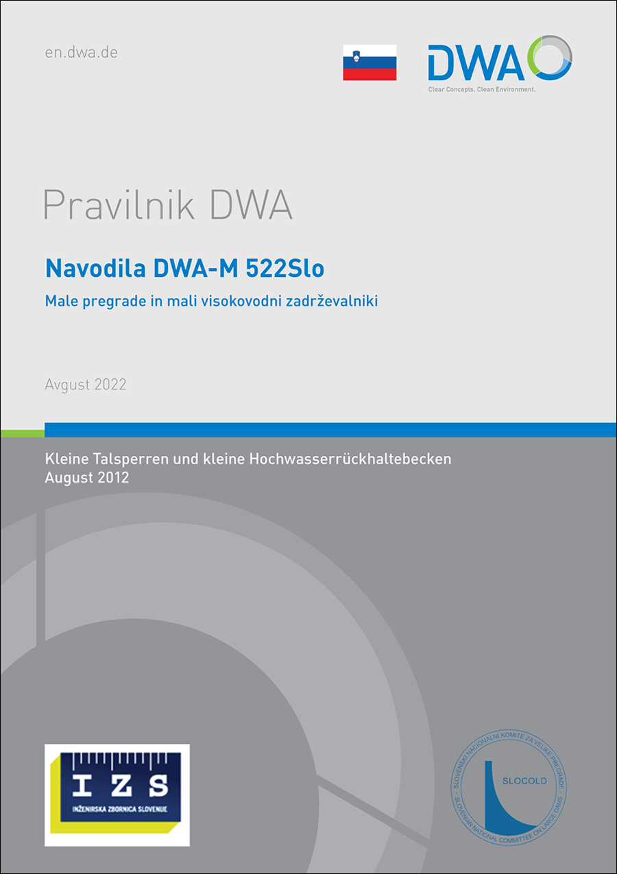 Novodila DWA-M 522Slo - Male pregrade in mali visokovodni zadrzevalniki - Maj 2015