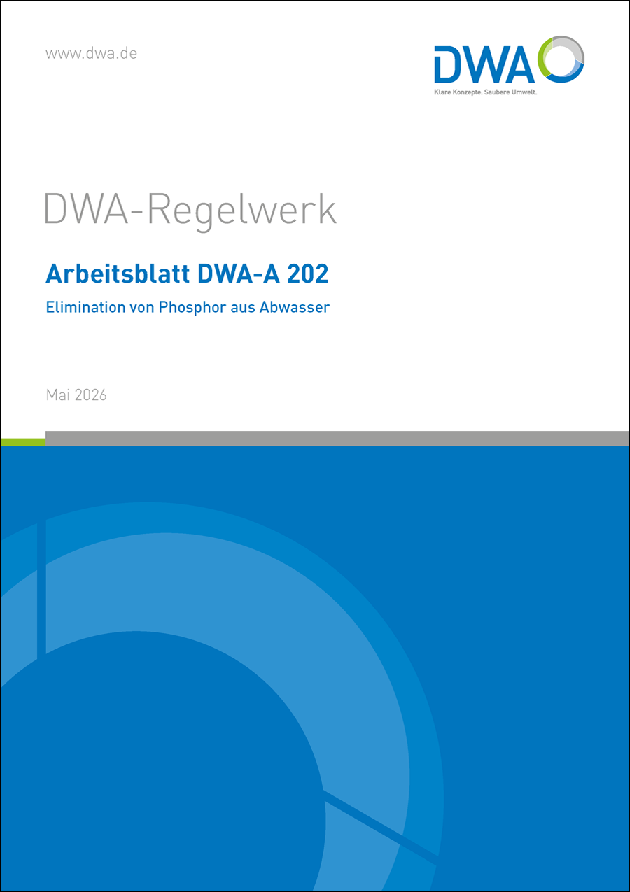 DWA-A 202 - Elimination von Phosphor aus Abwasser - Mai 2026