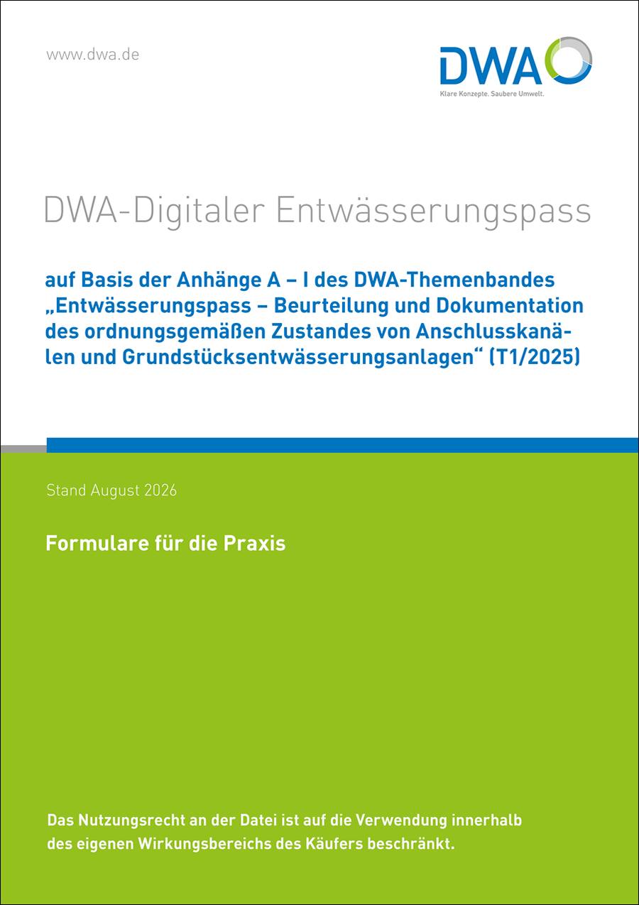 Digitaler Entwässerungspass-Formulare für die Praxis