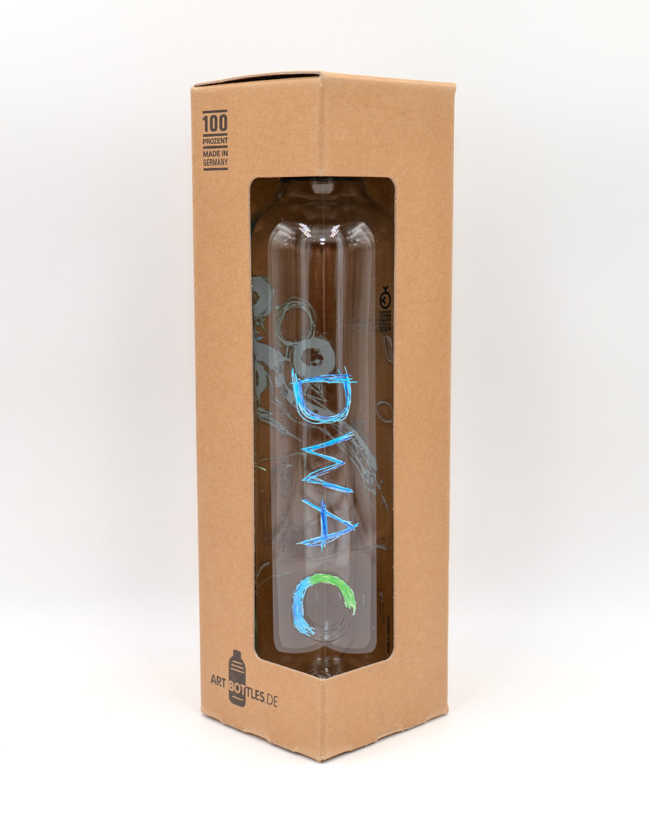 Artbottles Glasflasche mit DWA Logo