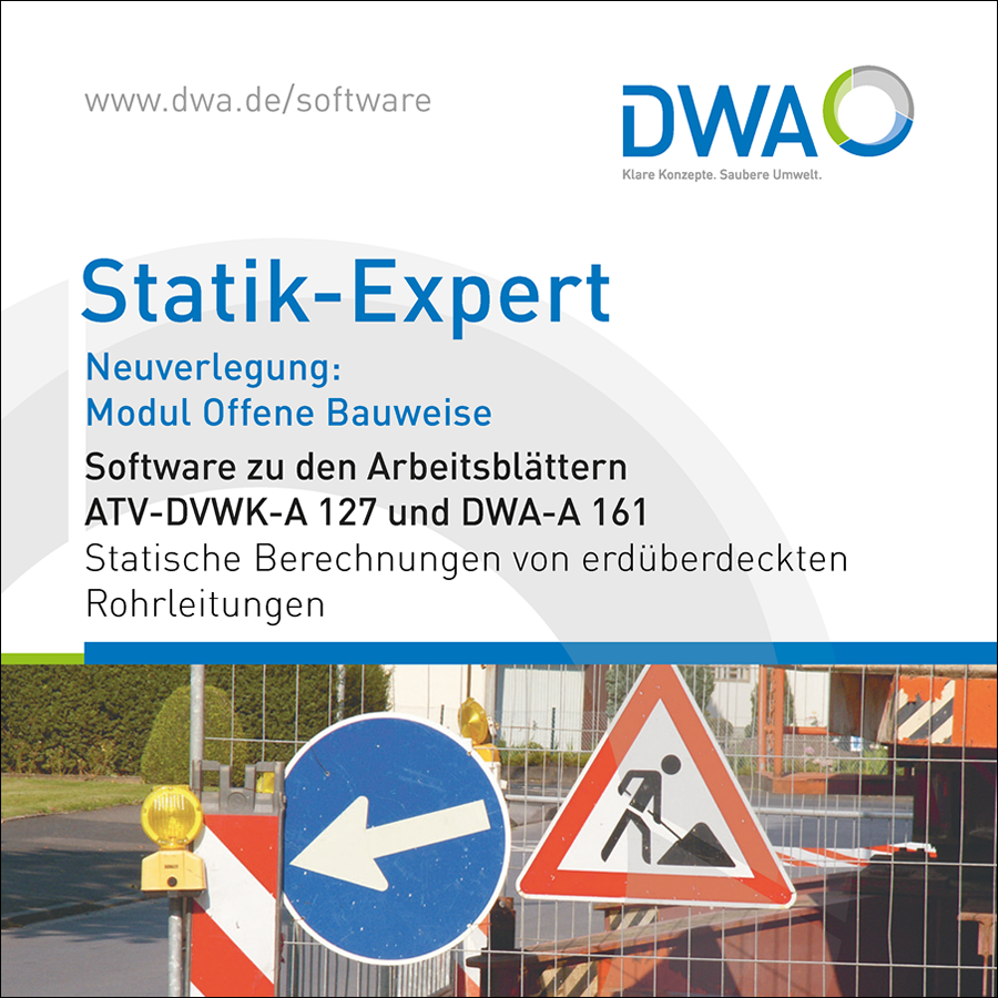 Statik-Expert - Profi Edition, Modul Sanierung (DWA-A 143-2) zur Sanierung von Abwasserleitungen und-kanälen mit Lining- und Montageverfahren nach DWA-A 143-2, Ausgabe Juli 2015 - incl. 12 Monate Softwarepflege (Service Level: "Online-only")