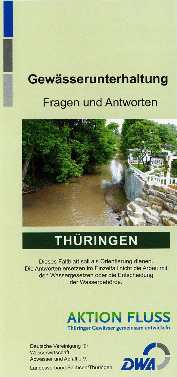 Themenfaltblatt Gewässerunterhaltung- Thüringen