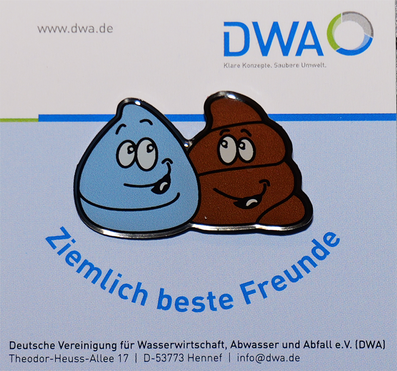DWA Trulli + Hubi "Ziemlich beste Freunde" - Stickpin mit Snapper 10 x 10mm