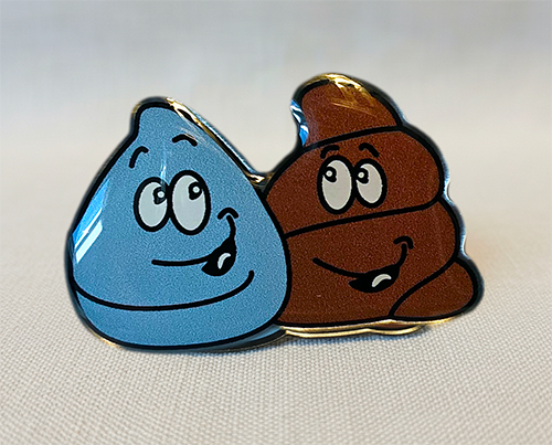 DWA Trulli + Hubi "Ziemlich beste Freunde" - Stickpin mit Snapper 10 x 10mm