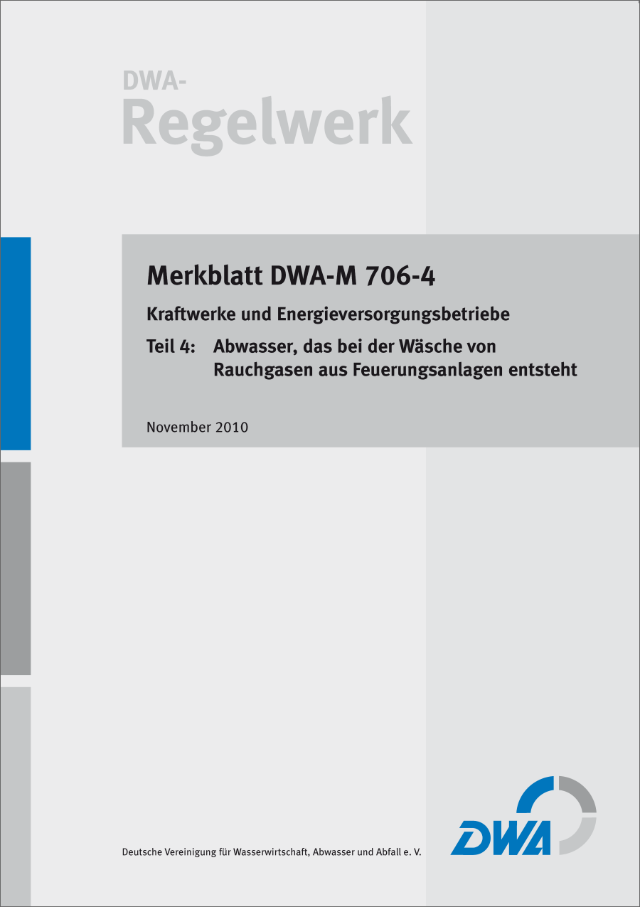 DWA-M 706-4 - Kraftwerke (11/2010)