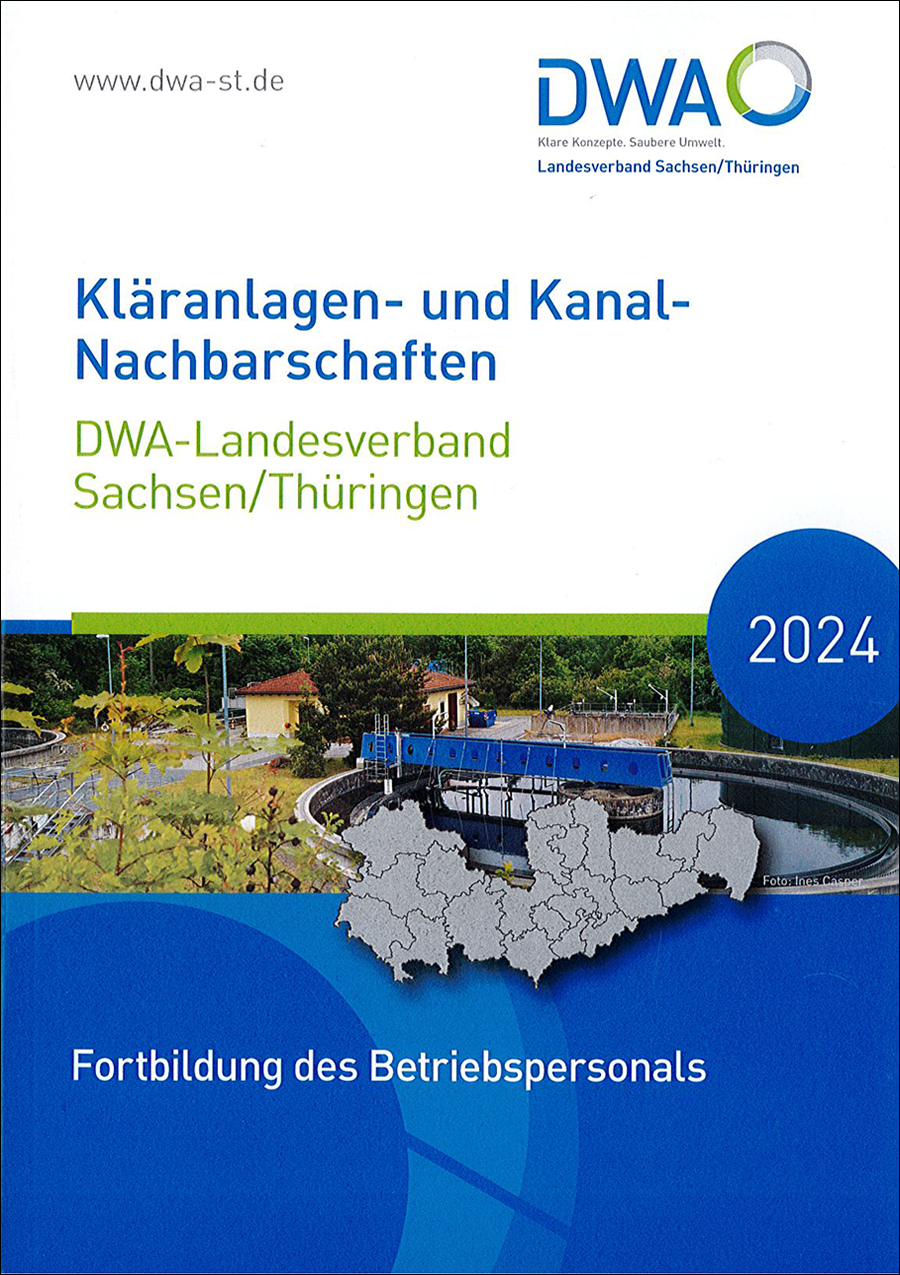 Nachbarschaftsbuch Fortbildung des Betriebspersonals 2024 aus dem DWA-Landesverband Sachsen/Thüringen