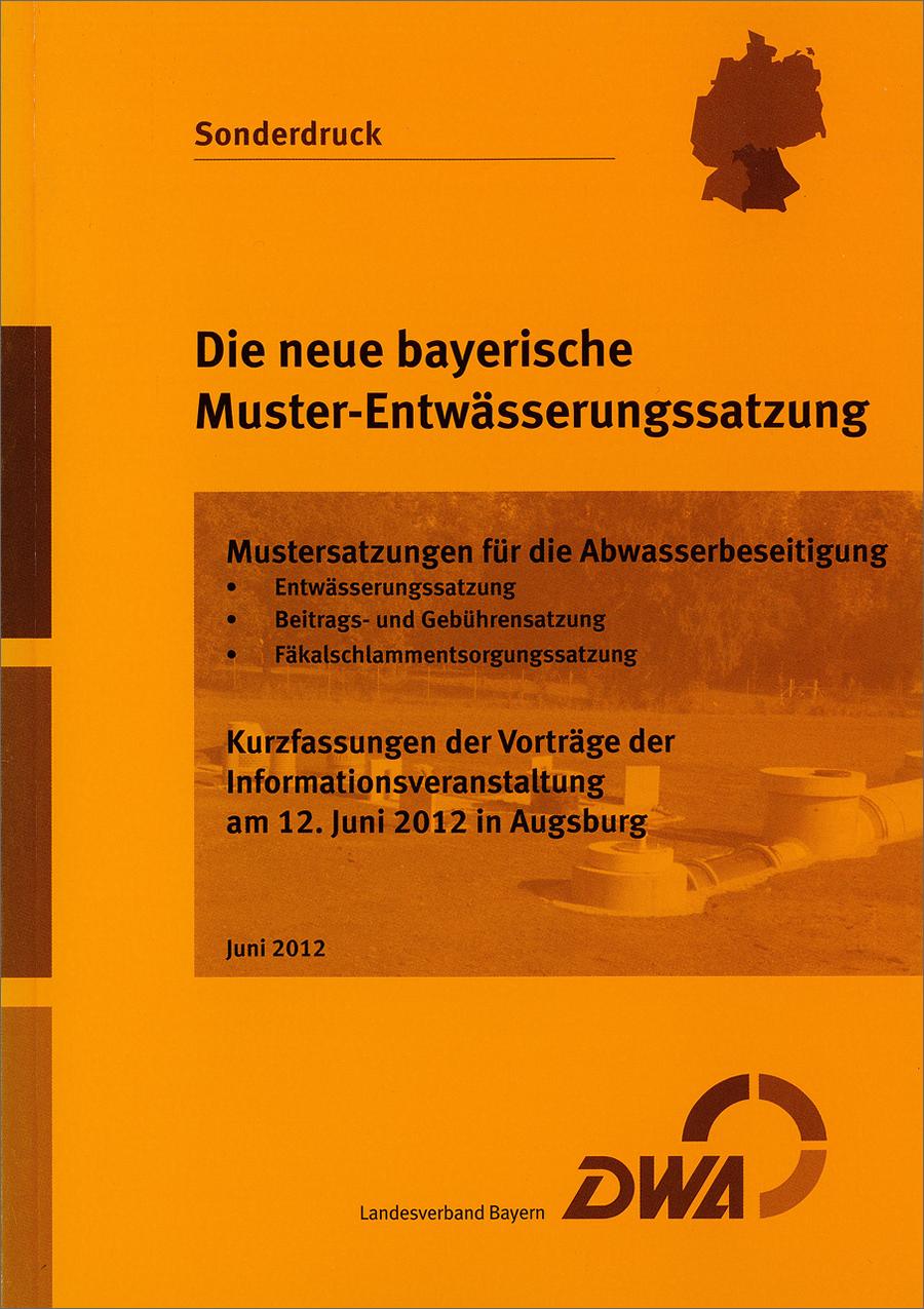Sonderdruck Entwässerungssatzung