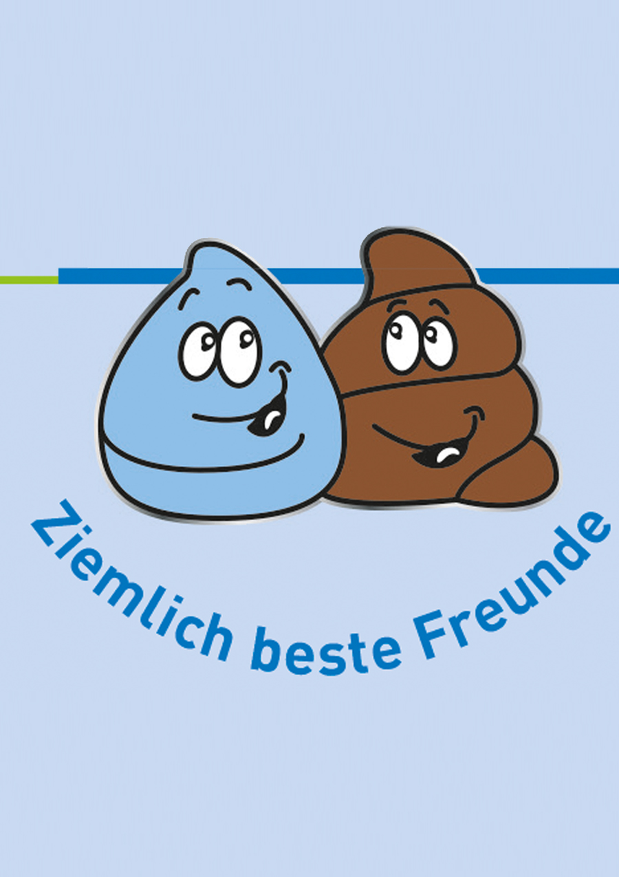 DWA Trulli + Hubi "Ziemlich beste Freunde" - Stickpin mit Snapper 10 x 10mm