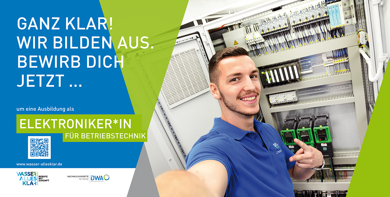 Wasser alles klar! Zaunbanner Elektroniker/-in Betriebstechnik