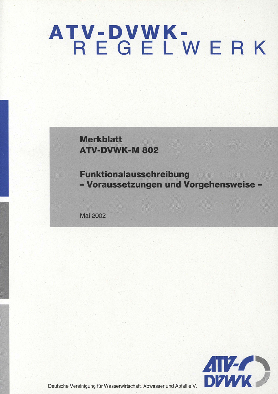 ATV-DVWK-M 802 - Funktionalausschreibung (5/2002)
