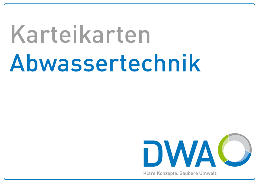 Karteikarten zum Ausbildungsbaukasten Abwassertechnik - 60 Stck.