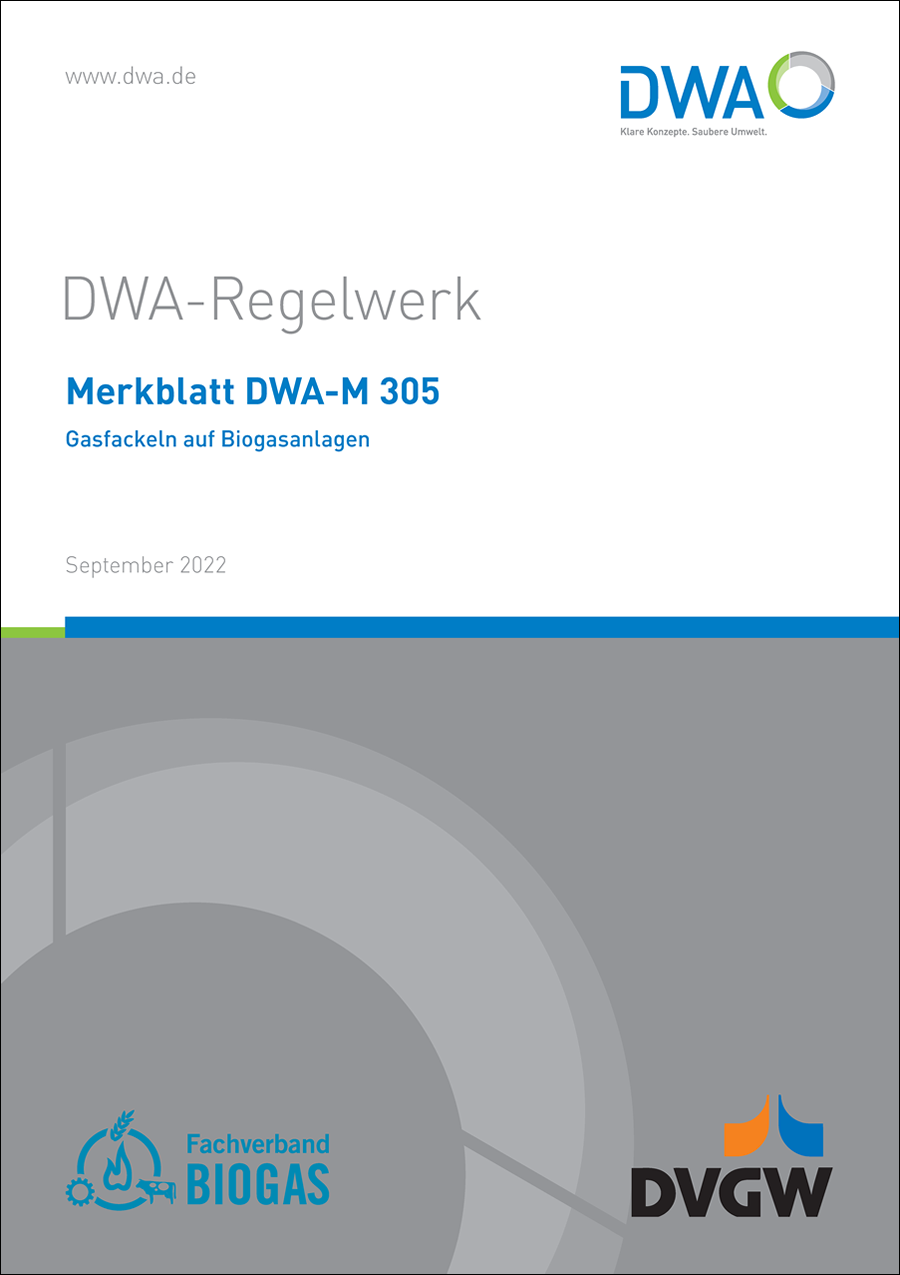 DWA-M 305 - Gasfackeln auf Biogasanlagen - September 2022