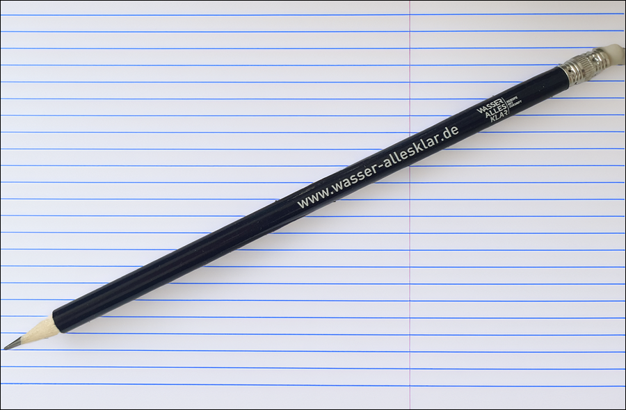 Nachwuchskräfteinitiative - Wasser alles klar! Bleistift dunkelblau  (100 Bleistifte pro Verkaufseinheit) Nachwuchskräfteinitiative - Wasser alles klar! Bleistift dunkelblau  (100 Bleistifte pro Verkaufseinheit)