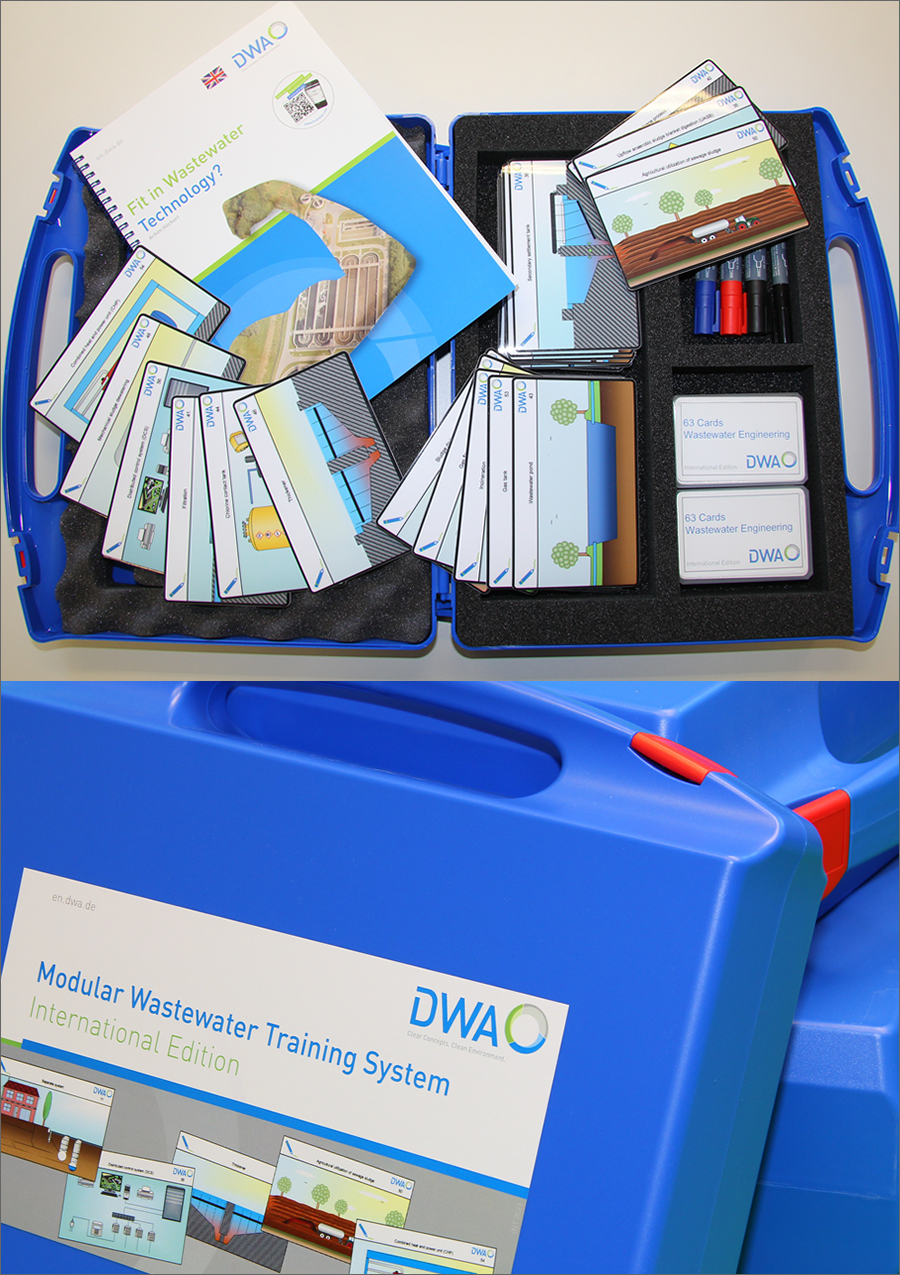 Modular Wastewater Training System - International Edition with 63 magnetic picture cards