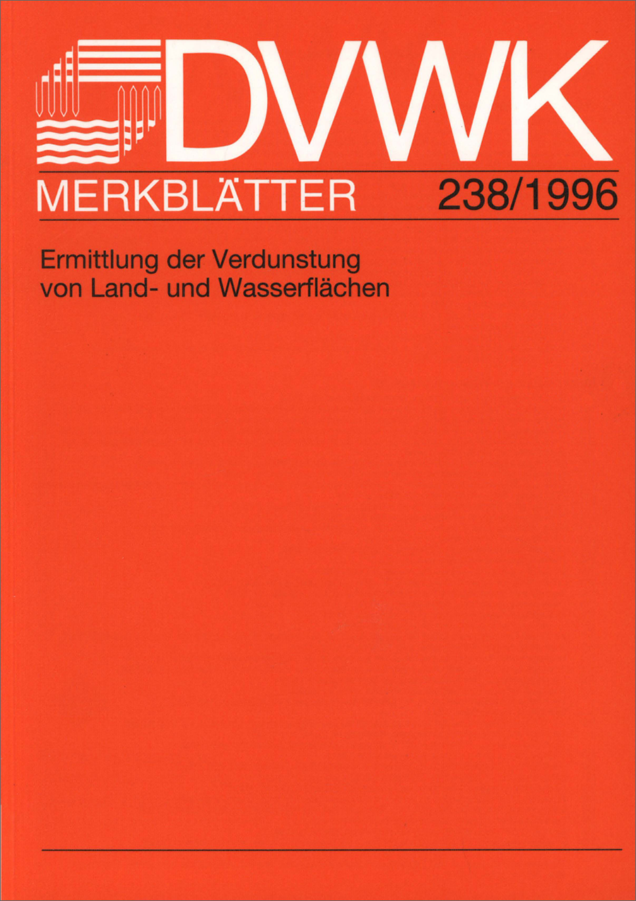 DVWK-M 238 - Verdunstung (1996)