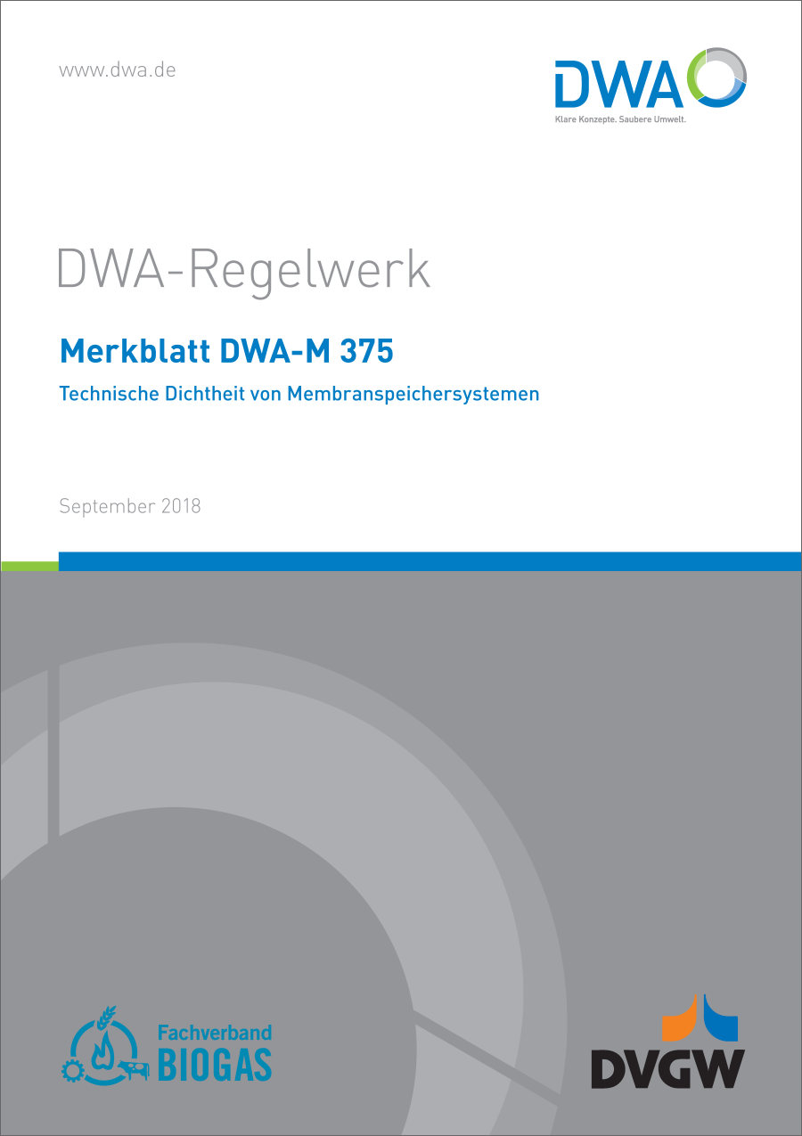 DWA-M 375 - Technische Dichtheit von Membranspeichersystemen - September 2018