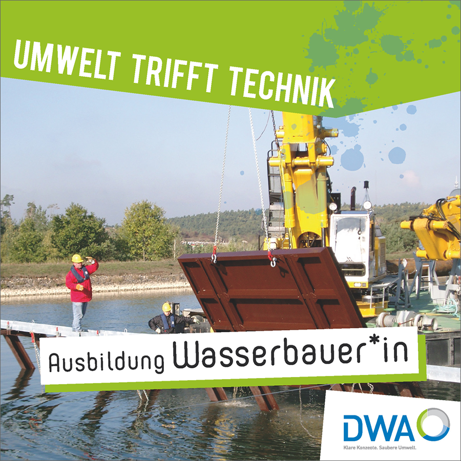 Flyer Ausbildung Wasserbauer*in Flyer Ausbildung Wasserbauer*in