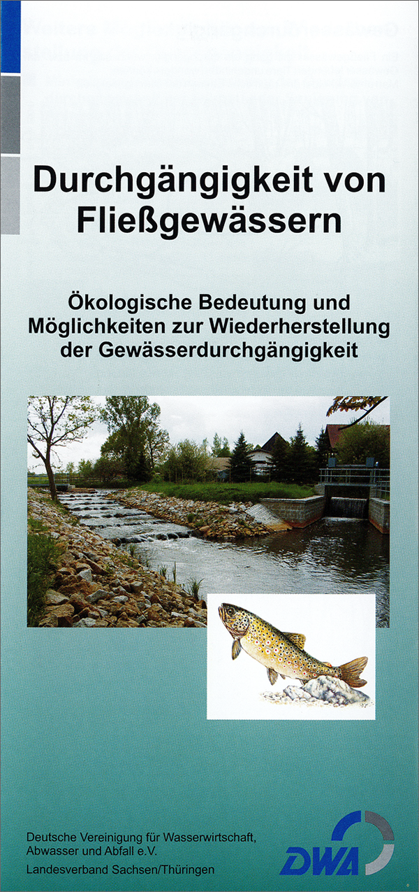 Themenfaltblatt "Durchgängigkeit von Fließgewässern,