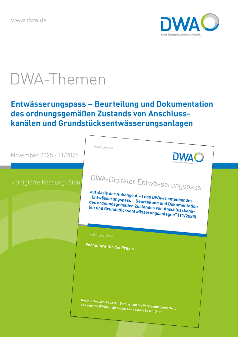 Themenband T1/2025 plus Digitaler Entwässerungspass