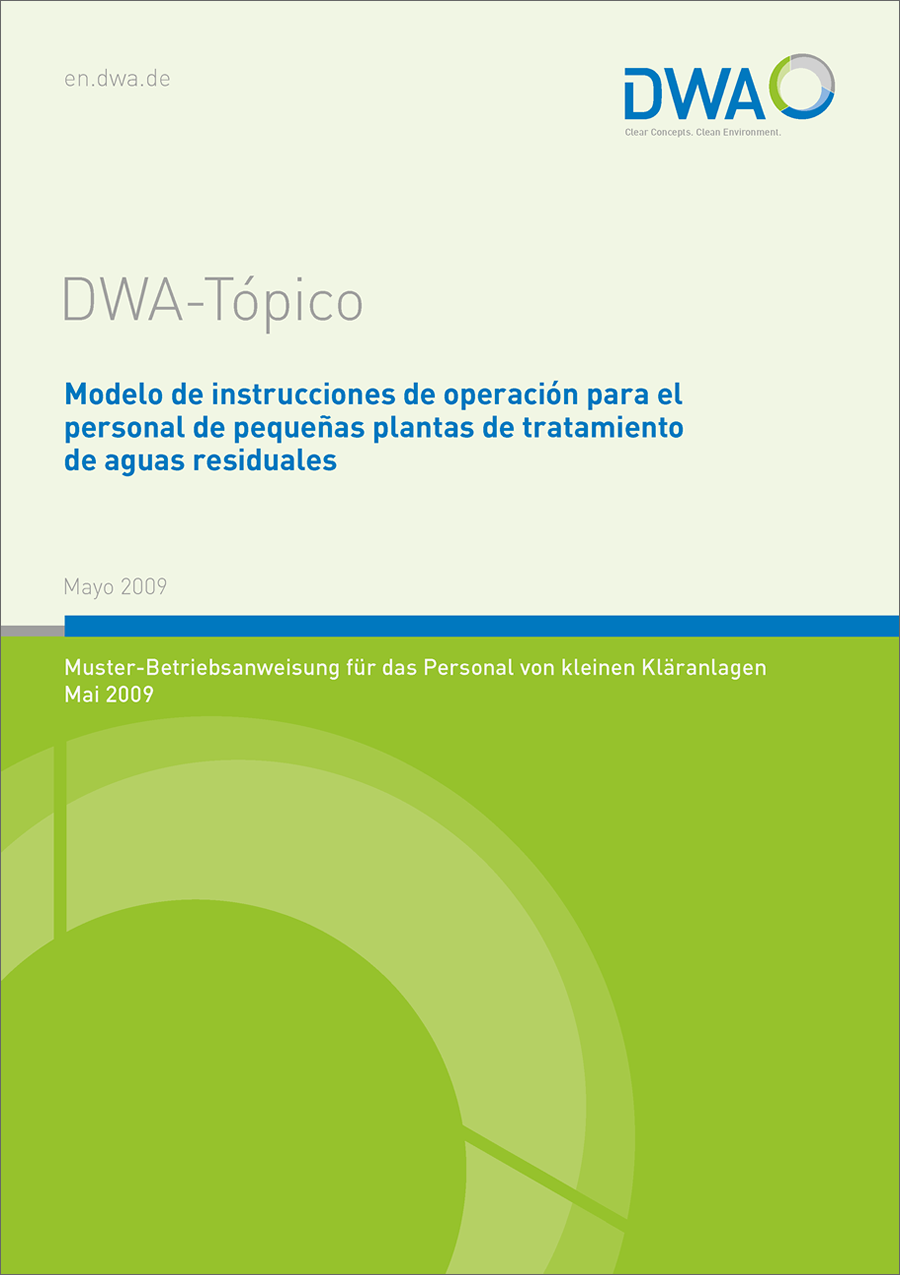 DWA-TópicoModelo de instrucciones de operación para el personal de pequeñas plantas de tratamiento de aguas residuales