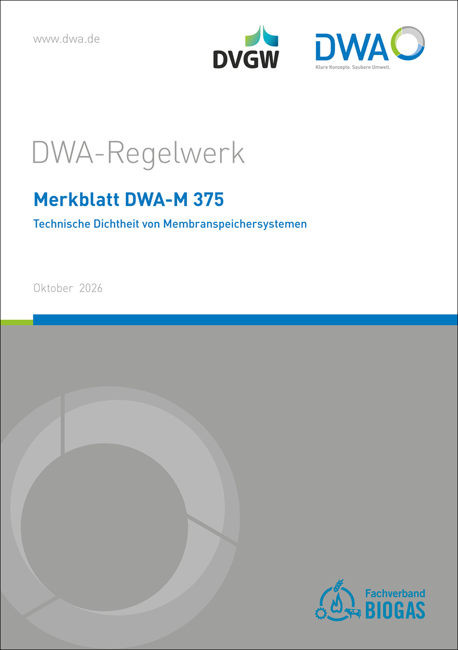 DWA-M 375 - Technische Dichtheit von Membranspeichersystemen - Oktober 2026