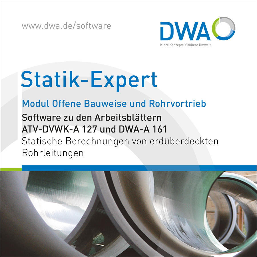 Statik-Expert - Profi Edition, Modul Neuverlegung (ATV-DVWK-A 127 und DWA-A 161) - incl. 12 Monate Softwarepflege (Service Level: "Online-Only") Statik-Expert - Profi Edition, Modul Neuverlegung (ATV-DVWK-A 127 und DWA-A 161) - incl. 12 Monate Softwarepflege (Service Level: "Online-Only")